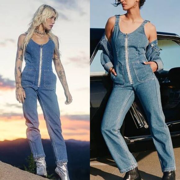 Atwyld Vandace Denim Jumpsuit XXL NWT - Picture 2 of 11